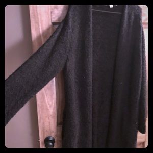 Long Black Cardigan WARDROBE STAPLE